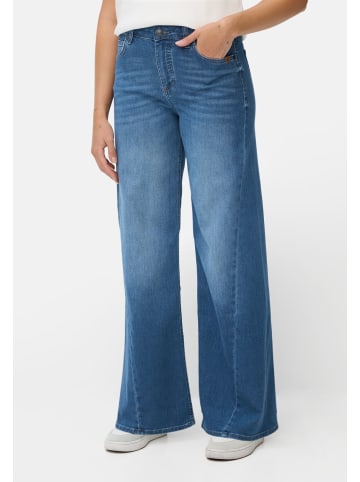 Camel Active 5-Pocket Jeans mit weitem Bein in Mittelblau
