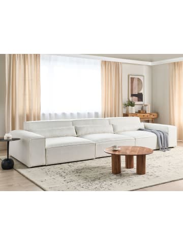 Beliani 3-Sitzer Sofa HELLNAR in Weiß - (W) 364 x (H) 70 x (L) 126 cm