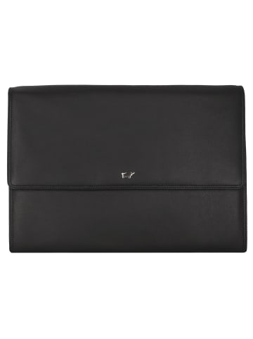 Braun Büffel Golf 2.0 Aktenmappe Leder 36 cm in schwarz