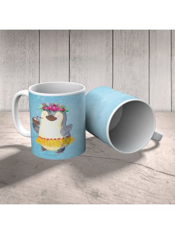 Mr. & Mrs. Panda Kinderbecher Pinguin Kokosnuss ohne Spruch in Eisblau