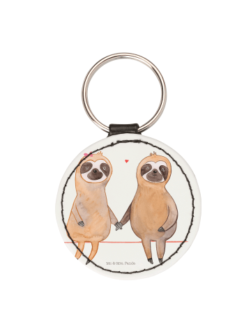 Mr. & Mrs. Panda Anhänger Faultier Pärchen ohne Spruch in Weiß