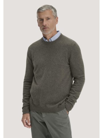 Hessnatur Hessnatur Strickpullover Regular aus Cashmere mit Recyclinganteil in dunkles oliv