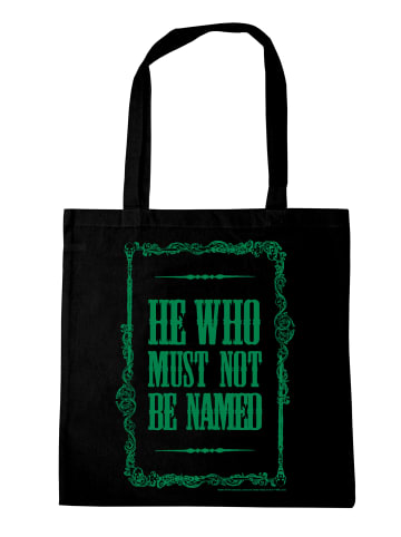 Logoshirt Baumwolltasche Harry Potter - He Who Must Not Be Named in schwarz