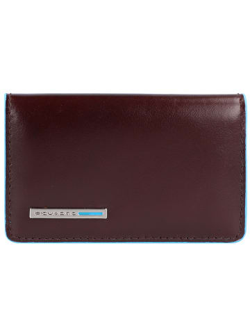 Piquadro Blue Square Visitenkartenetui Leder 10 cm in mahagonibraun