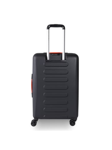 Hedgren Comby Grip 4 Rollen Trolley M 65 cm mit Dehnfalte in black