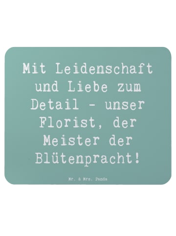 Mr. & Mrs. Panda Mousepad Spruch Florist Kunst mit Spruch in Meeresbrise
