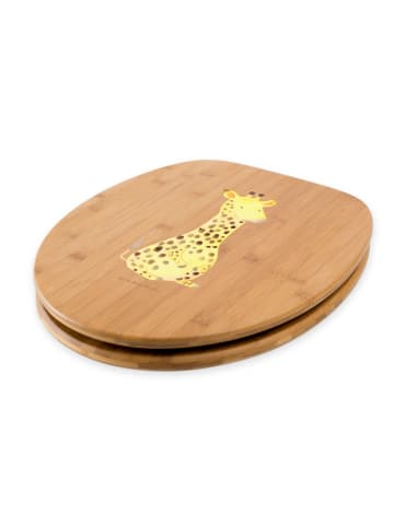 Mr. & Mrs. Panda Toilettendeckel Giraffe Zufrieden ohne Spruch in Braun