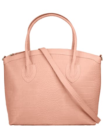 Cluty Handtasche echt Leder in rosa