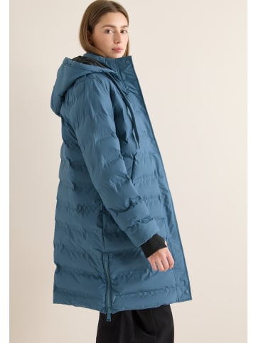 Cecil Mantel mit verklebten Nähten in Blau