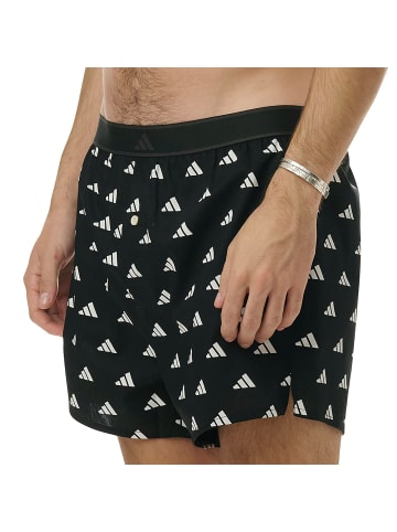 adidas Web-Boxershorts 2er Pack in Schwarz/Weiß