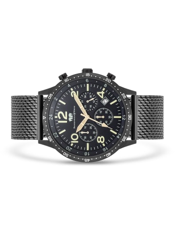 Rhodenwald & Söhne Herren Chronograph schwarz Edelstahl schwarz in schwarz