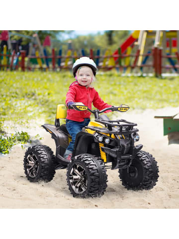 HOMCOM 12V 10Ah Kinder Quad 3-5 Jahre Gelb