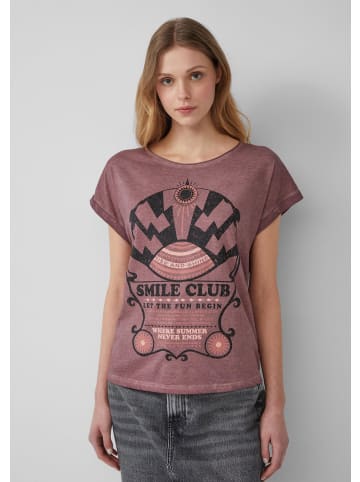 QS T-Shirt in 47D0_aubergine