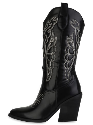 VAN HILL Cowboystiefel Melissa in Schwarz