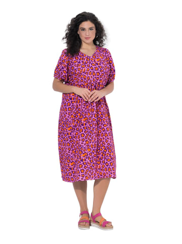 Ulla Popken Midikleid in helles pink