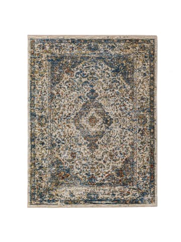 KADIMA DESIGN Orientteppich Vintage Medallion-Muster, Wohnzimmer in Multicolor-Erdtöne