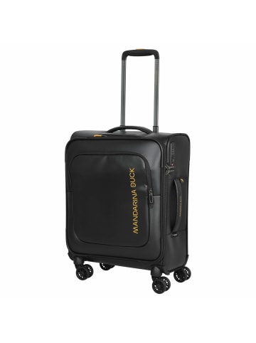 Mandarina Duck ECO - 4-Rollen-Kabinentrolley 55 cm (black) in schwarz