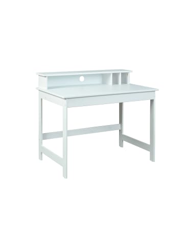ebuy24 Schreibtisch Hirsa Weiss 110 x 69 cm