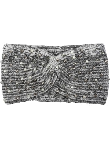 styleBREAKER Strick Stirnband in Weiß-Schwarz