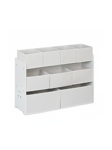 relaxdays Kinderregal in Weiß - (B)92 x (H)60 x (T)30 cm