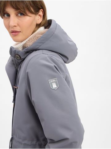 Derbe Mantel Festholm in grau blau - 0002