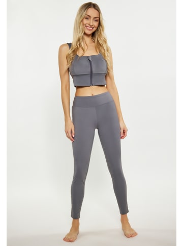 IZIA Damen Crop-Top in Rauch