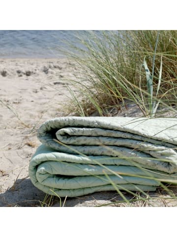 Chic Antique Chic Antique Aix Quilt – Maritime Steppdecke aus Baumwolle in grün