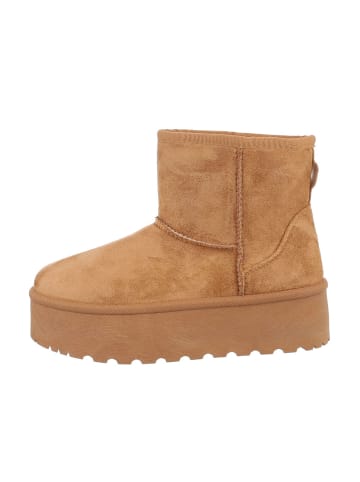 Ital-Design Stiefelette in Camel