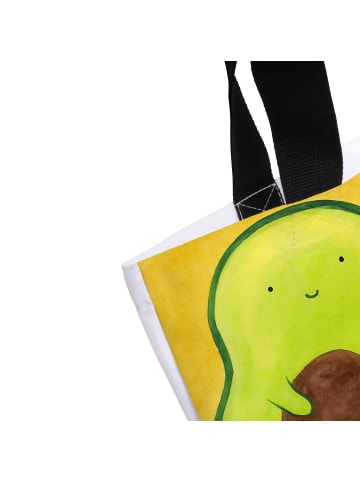 Mr. & Mrs. Panda Tote Bag Avocado Kern Design mit Spruch in Weiß