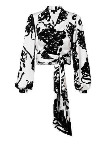 Mart Visser Carly Bluse mit Print, Schwarz/Weiß