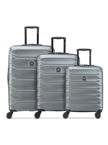 Delsey Meteor 4 Rollen Kofferset 3-teilig mit Dehnfalte in graphite