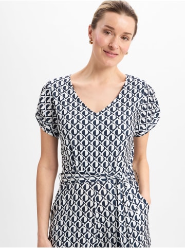 More & More Jumpsuit in schwarz weiß