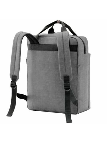 Reisenthel all day - Rucksack M 39 cm (black) in twist silver