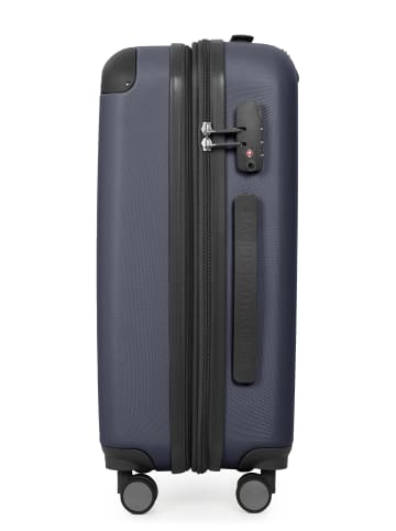 Hauptstadtkoffer Spree - Koffer Flugzeug Trolley Handgepäck Hartschale TSA 42L in Dunkelblau