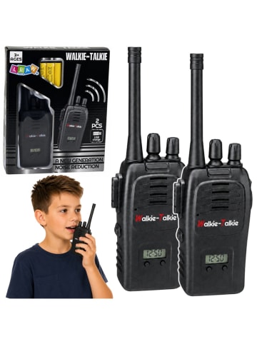 Wisam Walkie-Talkie mit USB-Anschluss, Geräuschunterdrückung, Schwarz, 200