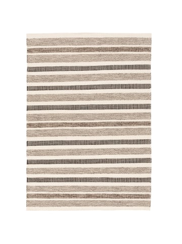 Pergamon Natur Teppich Wolle Rana  Streifen in Beige Braun