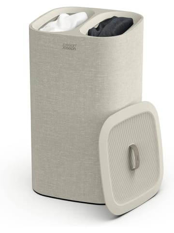 Joseph Joseph Duo Tota 60-Liter-Wäschesortierkorb m. Deckel + 2 Wäschesäcken mit Griffen Ecru