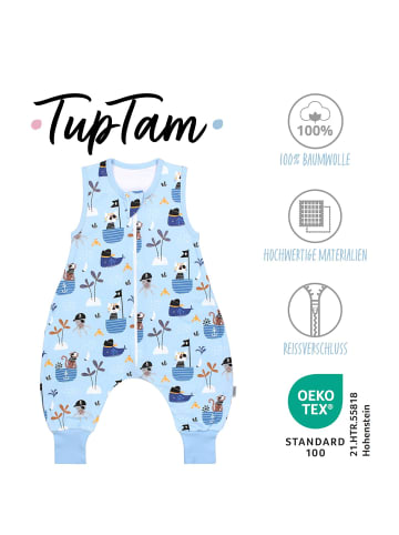 TupTam Babyschlafsack mit Beinen Unwattiert in blau Modell 3
