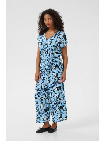 Kaffe Overall KAmille Loose fit in Blue Graphic Flower