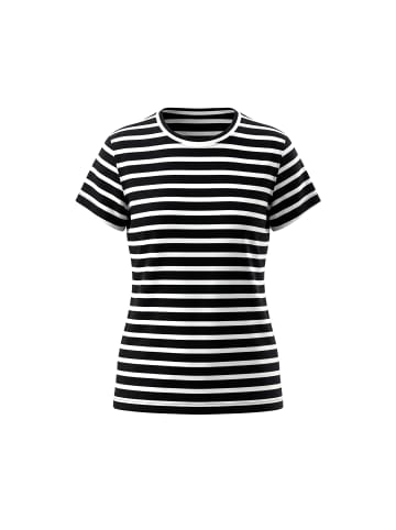 usha BLUE LABEL Women T-Shirt in Black White Stripes