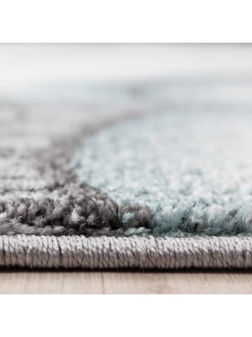 KADIMA DESIGN Kinderteppich Waschbar Bär TASNA Strapazierfähig OEKO-TEX Kinderzimmer in Blau