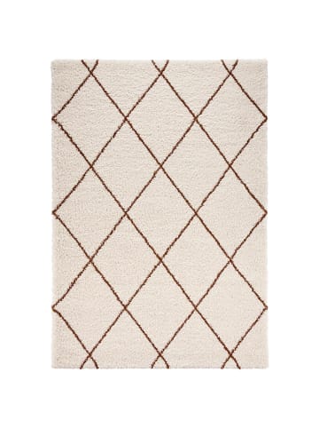 Mint Rugs Hochflor Teppich Feel Creme Ockerbraun