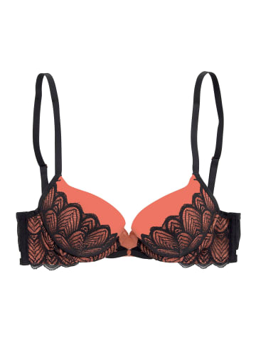 LASCANA Push-up-BH in schwarz-kupfer