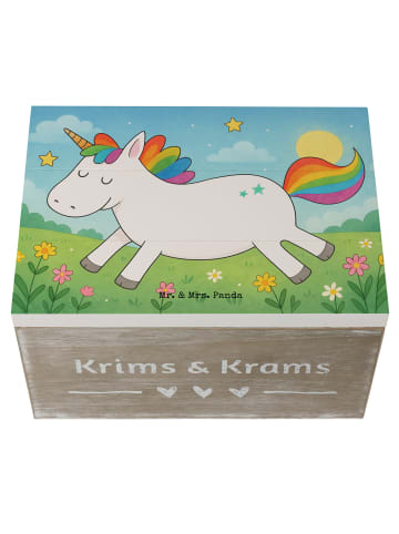Mr. & Mrs. Panda Geschenkdose Einhorn Happy Design ohne Spruch in Weiß