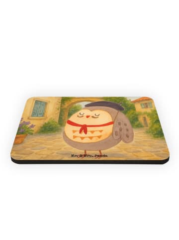 Mr. & Mrs. Panda magnet Eule Frankreich Design ohne Spruch in Weiß