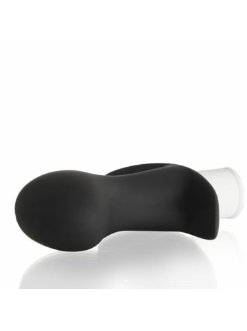 Lumunu Deluxe Silikon Massage Butt Plug (22 mm - 42 mm) in Schwarz