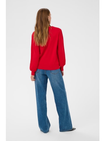 Kaffe Strickpullover KAlone Regular fit in Haute Red