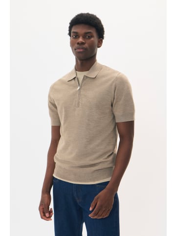 Matinique Strickpullover MAPolo Gerade Passform in Khaki Melange