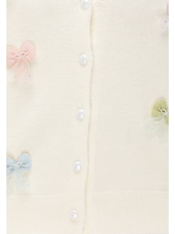 Swirly Women Cardigan in Cream