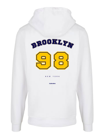 F4NT4STIC Basic Hoodie Brooklyn 98 NY HOODIE in weiß